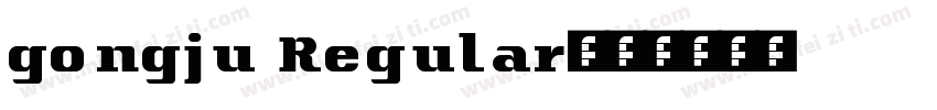 gongju Regular字体转换